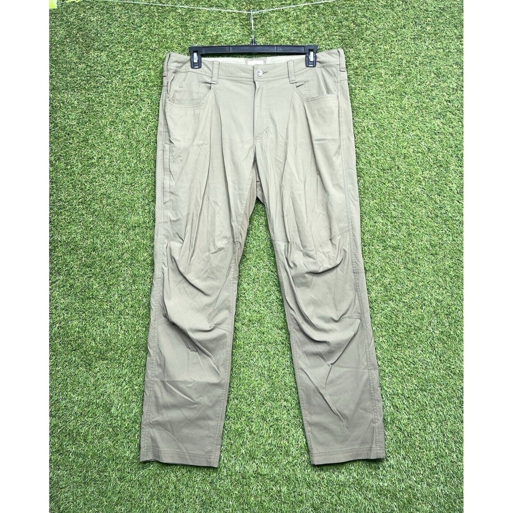 Marmot Hiking Pants Mens 36x32 Brown Workwear Outdoor Canvas Hiking 90s Camping